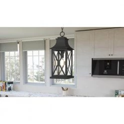 Ellerbee 1-Light Mottled Black Lantern Pendant Light by Quoizel -Quoizel Sales mottled black quoizel pendant lights elb1509mb e1 1000