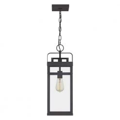 Keaton 1-Light Mottled Black Lantern Pendant Light by Quoizel -Quoizel Sales mottled black quoizel pendant lights ktn1508mb 4f 1000