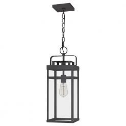 Keaton 1-Light Mottled Black Lantern Pendant Light by Quoizel -Quoizel Sales mottled black quoizel pendant lights ktn1508mb c3 1000