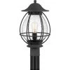 Boston 1-Light Mottled Black Outdoor Post Lantern by Quoizel 2 Boston 1-Light Mottled Black Outdoor Post Lantern by Quoizel -Quoizel Sales mottled black quoizel post light sets bst9011mb 64 1000