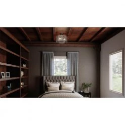 Fortress 12.75 in. 3-Light Mottled Silver Semi-Flush Mount by Quoizel 13 Fortress 12.75 in. 3-Light Mottled Silver Semi-Flush Mount by Quoizel -Quoizel Sales mottled silver quoizel flush mount lights fts1716mm 31 1000