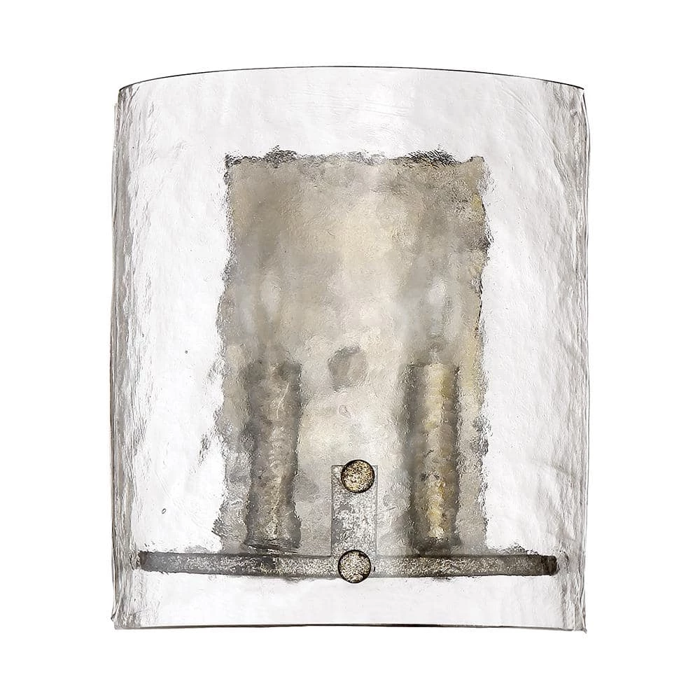 Fortress 2-Light Mottled Silver Wall Sconce by Quoizel 6 Fortress 2-Light Mottled Silver Wall Sconce by Quoizel - Image 4