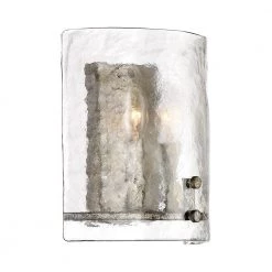Fortress 2-Light Mottled Silver Wall Sconce by Quoizel 8 Fortress 2-Light Mottled Silver Wall Sconce by Quoizel -Quoizel Sales mottled silver quoizel vanity lighting fts8802mm c3 1000