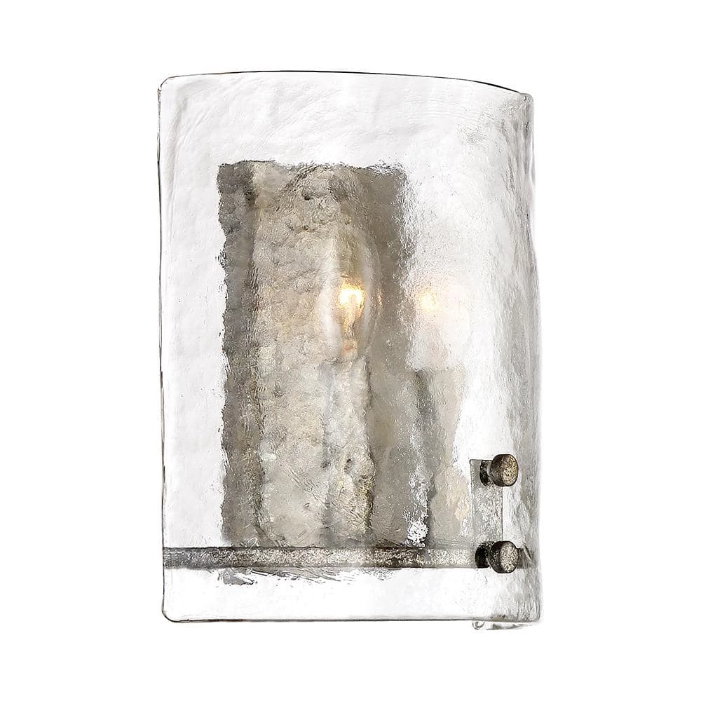 Fortress 2-Light Mottled Silver Wall Sconce by Quoizel 5 Fortress 2-Light Mottled Silver Wall Sconce by Quoizel - Image 3