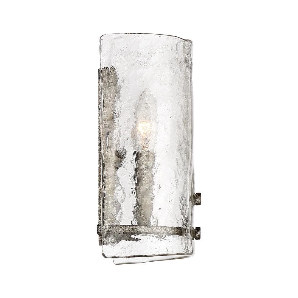 Fortress 2-Light Mottled Silver Wall Sconce by Quoizel 4 Fortress 2-Light Mottled Silver Wall Sconce by Quoizel - Image 2