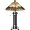 Chastain 22.5 in. Multi-Colored Table Lamp by Quoizel -Quoizel Sales multicolored quoizel table lamps tf489t 64 1000