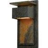 Zephyr 1-Light Muted Bronze Outdoor Wall Lantern Sconce by Quoizel