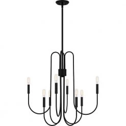 Cabry 8-Light Mystic Black Chandelier by Quoizel 14 Cabry 8-Light Mystic Black Chandelier by Quoizel -Quoizel Sales mystic black quoizel chandeliers cbr5028k 4f 1000