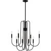 Cabry 8-Light Mystic Black Chandelier by Quoizel