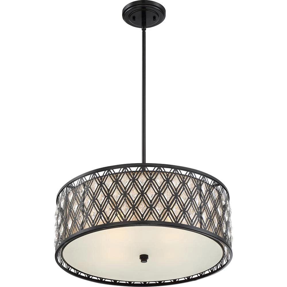 Boutique 4-Light Mystic Black Pendant by Quoizel 6 Boutique 4-Light Mystic Black Pendant by Quoizel - Image 4