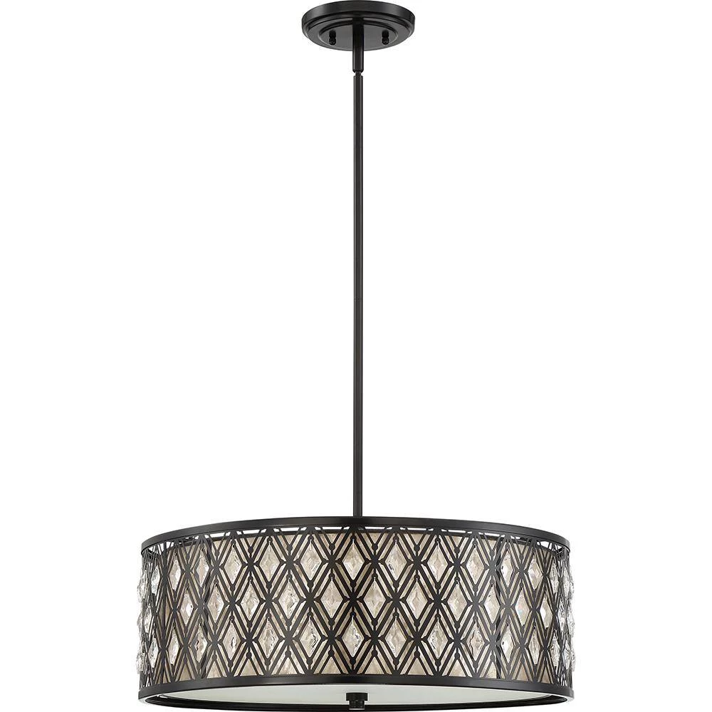 Boutique 4-Light Mystic Black Pendant by Quoizel 5 Boutique 4-Light Mystic Black Pendant by Quoizel - Image 3