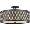 Boutique 4-Light Mystic Black Semi-Flush Mount by Quoizel -Quoizel Sales mystic black quoizel flush mount lights mcbq1722k 64 1000