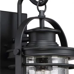Booker 1-Light Black Outdoor Wall Lantern Sconce by Quoizel -Quoizel Sales mystic black quoizel outdoor sconces bkr8408k 40 1000