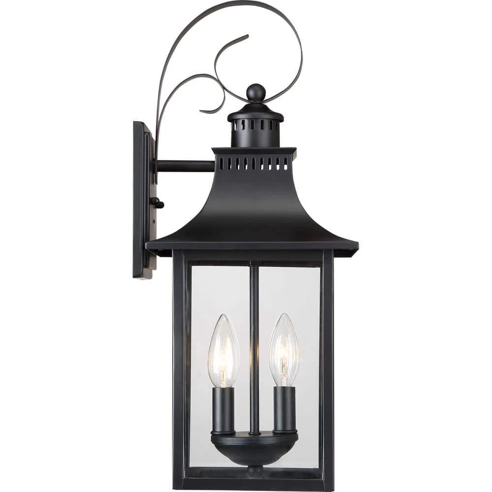 Chancellor 1-Light Mystic Black Outdoor Wall Lantern Sconce by Quoizel 7 Chancellor 1-Light Mystic Black Outdoor Wall Lantern Sconce by Quoizel - Image 5