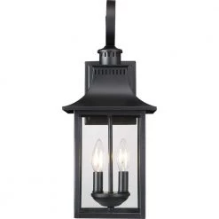 Chancellor 1-Light Mystic Black Outdoor Wall Lantern Sconce by Quoizel 10 Chancellor 1-Light Mystic Black Outdoor Wall Lantern Sconce by Quoizel -Quoizel Sales mystic black quoizel outdoor sconces ccr8408k 4f 1000