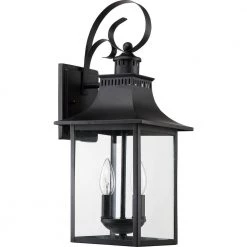 Chancellor 1-Light Mystic Black Outdoor Wall Lantern Sconce by Quoizel 9 Chancellor 1-Light Mystic Black Outdoor Wall Lantern Sconce by Quoizel -Quoizel Sales mystic black quoizel outdoor sconces ccr8408k c3 1000