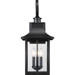 Chancellor 1-Light Mystic Black Outdoor Wall Lantern Sconce by Quoizel 10 Chancellor 1-Light Mystic Black Outdoor Wall Lantern Sconce by Quoizel -Quoizel Sales mystic black quoizel outdoor sconces ccr8410k 4f 1000