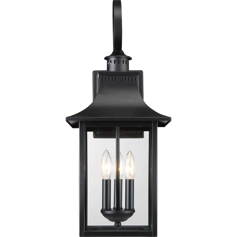 Chancellor 1-Light Mystic Black Outdoor Wall Lantern Sconce by Quoizel 6 Chancellor 1-Light Mystic Black Outdoor Wall Lantern Sconce by Quoizel - Image 4