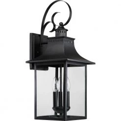 Chancellor 1-Light Mystic Black Outdoor Wall Lantern Sconce by Quoizel 9 Chancellor 1-Light Mystic Black Outdoor Wall Lantern Sconce by Quoizel -Quoizel Sales mystic black quoizel outdoor sconces ccr8410k c3 1000