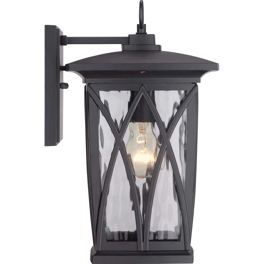 Grover 1-Light Black Outdoor Wall Lantern Sconce by Quoizel 7 Grover 1-Light Black Outdoor Wall Lantern Sconce by Quoizel - Image 5