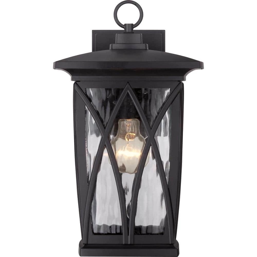 Grover 1-Light Black Outdoor Wall Lantern Sconce by Quoizel 6 Grover 1-Light Black Outdoor Wall Lantern Sconce by Quoizel - Image 4
