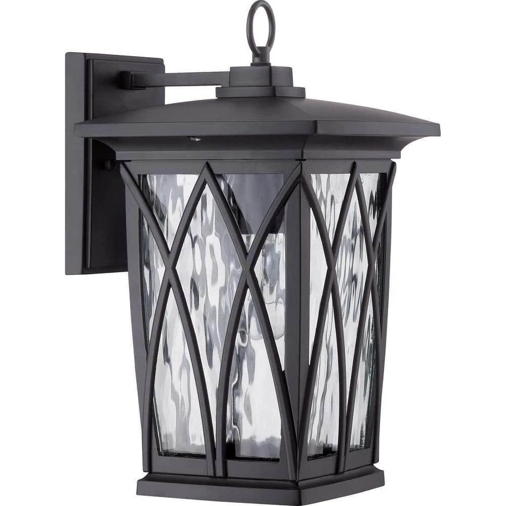 Grover 1-Light Black Outdoor Wall Lantern Sconce by Quoizel 5 Grover 1-Light Black Outdoor Wall Lantern Sconce by Quoizel - Image 3