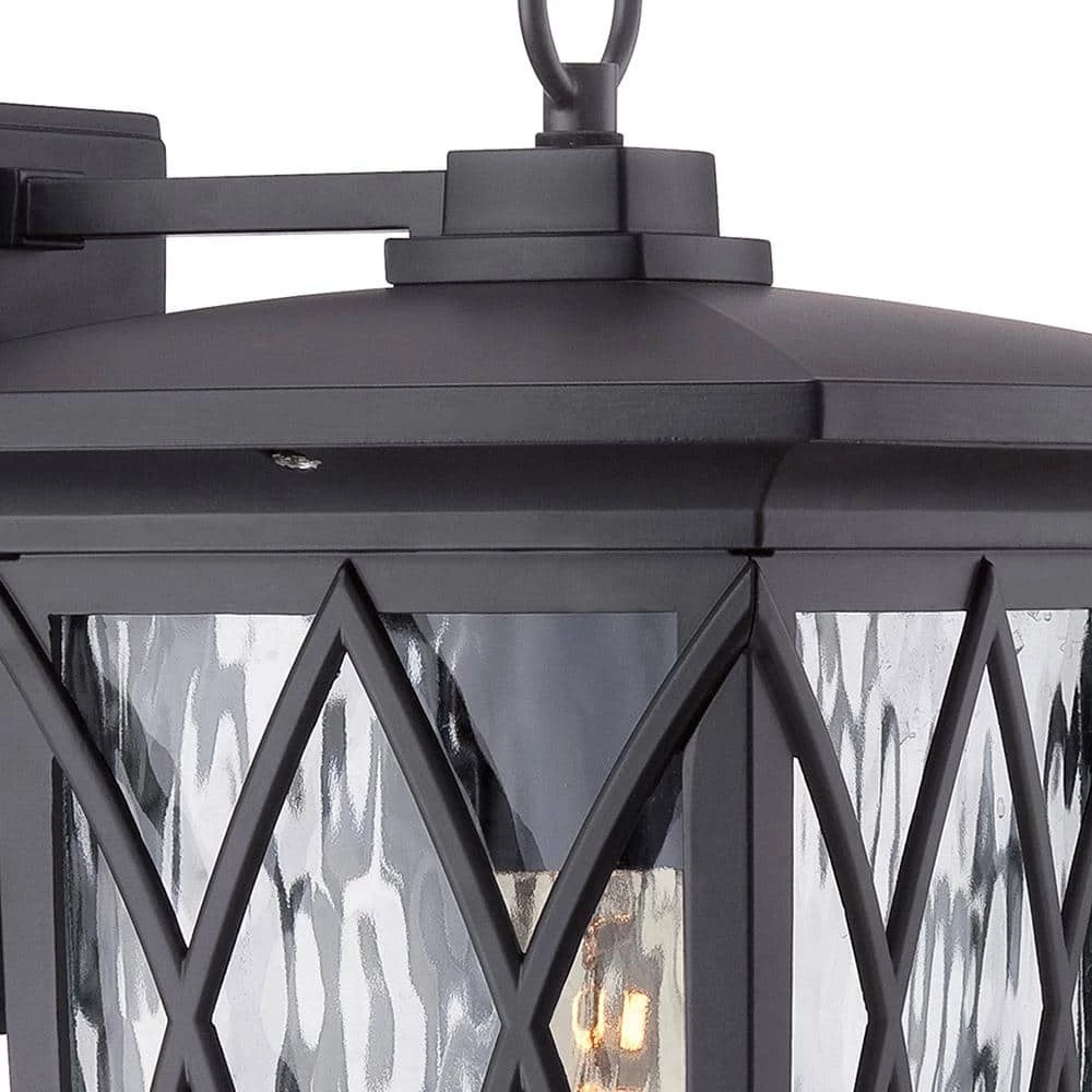 Grover 1-Light Black Outdoor Wall Lantern Sconce by Quoizel 4 Grover 1-Light Black Outdoor Wall Lantern Sconce by Quoizel - Image 2