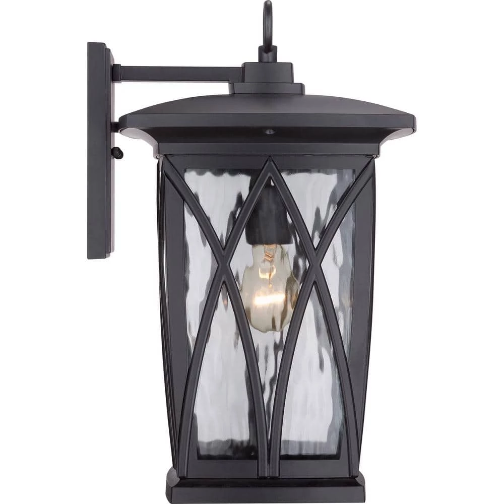 Grover 1-Light Black Outdoor Wall Lantern Sconce by Quoizel 7 Grover 1-Light Black Outdoor Wall Lantern Sconce by Quoizel - Image 5