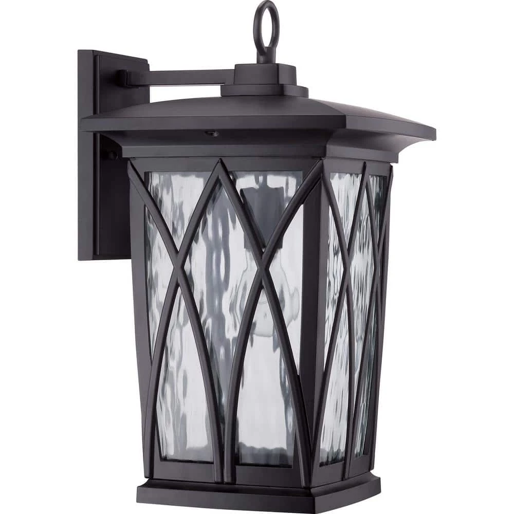 Grover 1-Light Black Outdoor Wall Lantern Sconce by Quoizel 5 Grover 1-Light Black Outdoor Wall Lantern Sconce by Quoizel - Image 3
