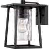 Lodge 1-Light Black Outdoor Wall Lantern Sconce by Quoizel 1 Lodge 1-Light Black Outdoor Wall Lantern Sconce by Quoizel -Quoizel Sales mystic black quoizel outdoor sconces ldg8408k 64 1000