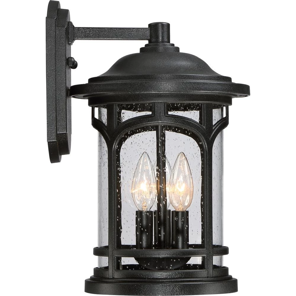 Marblehead 1-Light Mystic Black Outdoor Wall Lantern Sconce by Quoizel 8 Marblehead 1-Light Mystic Black Outdoor Wall Lantern Sconce by Quoizel - Image 6