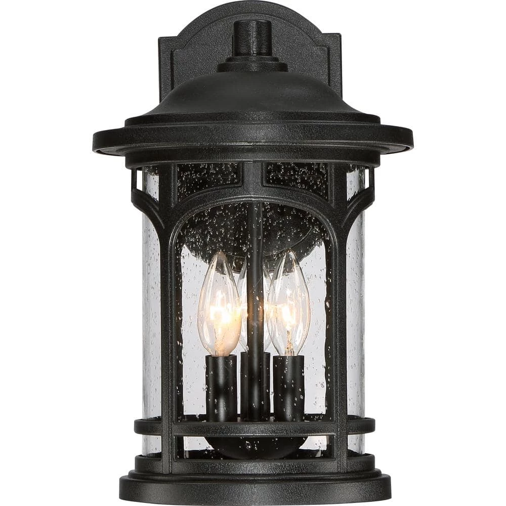 Marblehead 1-Light Mystic Black Outdoor Wall Lantern Sconce by Quoizel 7 Marblehead 1-Light Mystic Black Outdoor Wall Lantern Sconce by Quoizel - Image 5