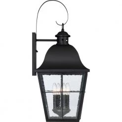 Millhouse 1-Light Mystic Black Outdoor Wall Lantern Sconce by Quoizel 11 Millhouse 1-Light Mystic Black Outdoor Wall Lantern Sconce by Quoizel -Quoizel Sales mystic black quoizel outdoor sconces mhe8412k 1f 1000