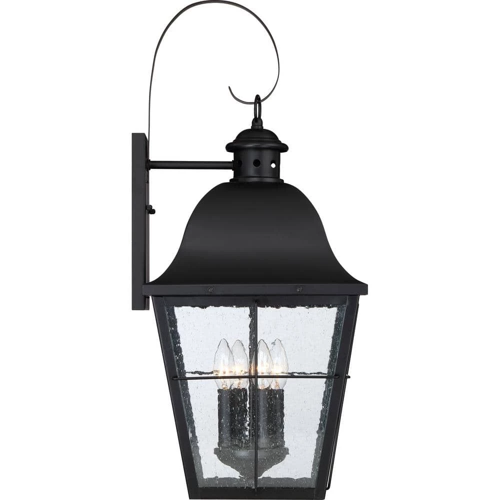 Millhouse 1-Light Mystic Black Outdoor Wall Lantern Sconce by Quoizel 7 Millhouse 1-Light Mystic Black Outdoor Wall Lantern Sconce by Quoizel - Image 5