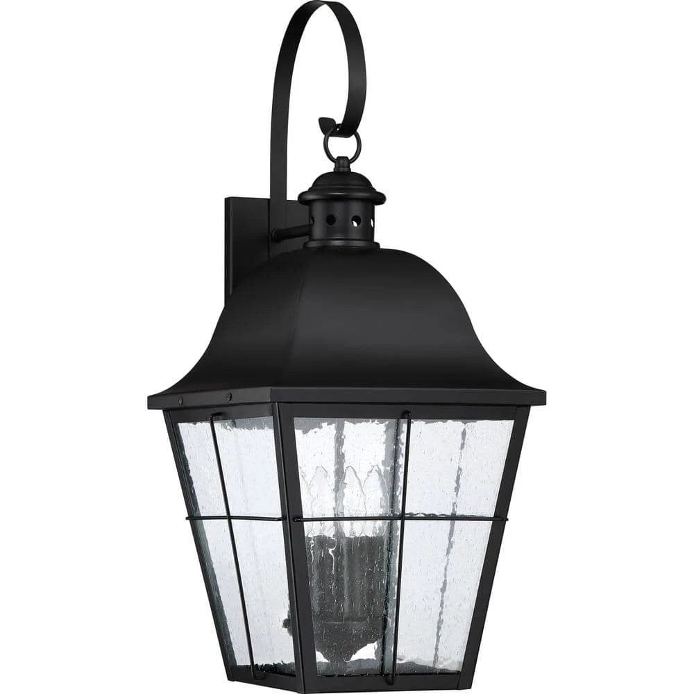 Millhouse 1-Light Mystic Black Outdoor Wall Lantern Sconce by Quoizel 5 Millhouse 1-Light Mystic Black Outdoor Wall Lantern Sconce by Quoizel - Image 3