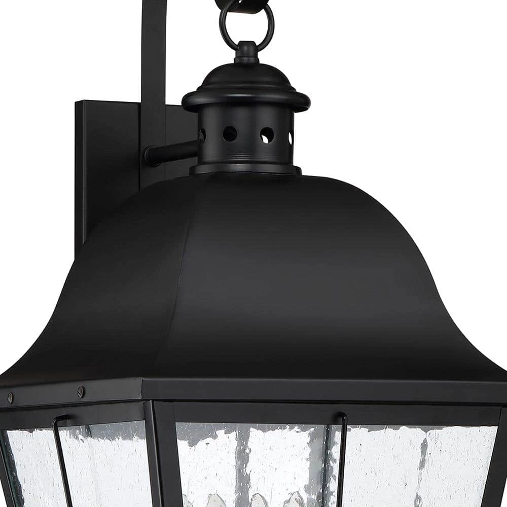Millhouse 1-Light Mystic Black Outdoor Wall Lantern Sconce by Quoizel 4 Millhouse 1-Light Mystic Black Outdoor Wall Lantern Sconce by Quoizel - Image 2