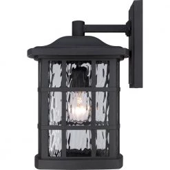Stonington 1-Light Black Outdoor Wall Lantern Sconce by Quoizel 15 Stonington 1-Light Black Outdoor Wall Lantern Sconce by Quoizel -Quoizel Sales mystic black quoizel outdoor sconces snn8409k 1f 1000