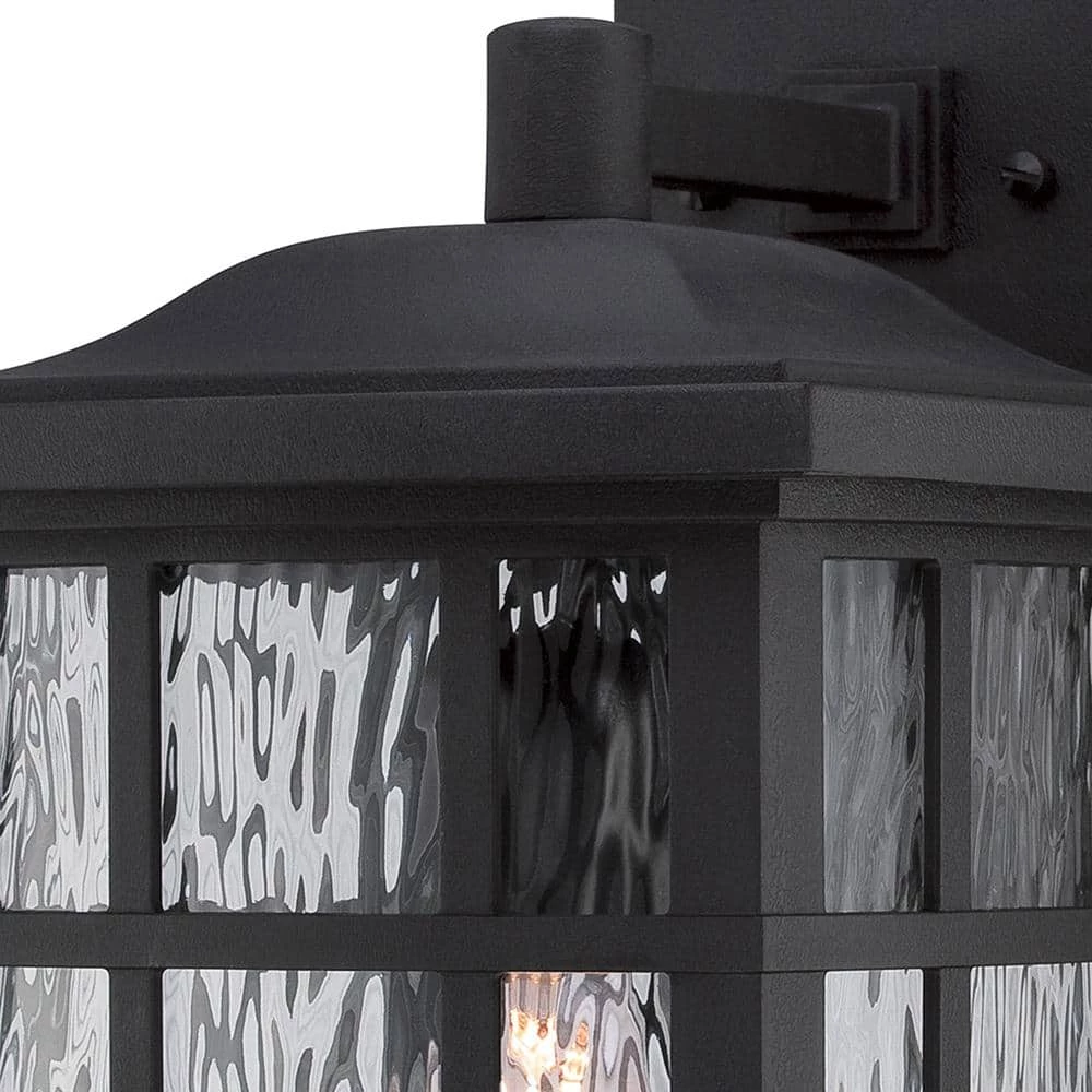 Stonington 1-Light Black Outdoor Wall Lantern Sconce by Quoizel 5 Stonington 1-Light Black Outdoor Wall Lantern Sconce by Quoizel - Image 3