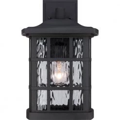 Stonington 1-Light Black Outdoor Wall Lantern Sconce by Quoizel 14 Stonington 1-Light Black Outdoor Wall Lantern Sconce by Quoizel -Quoizel Sales mystic black quoizel outdoor sconces snn8409k 4f 1000