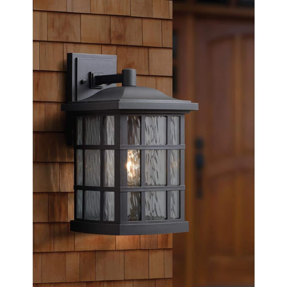 Stonington 1-Light Black Outdoor Wall Lantern Sconce by Quoizel 4 Stonington 1-Light Black Outdoor Wall Lantern Sconce by Quoizel - Image 2