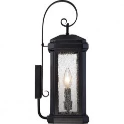 Trumbull 1-Light Mystic Black Outdoor Wall Lantern Sconce by Quoizel 11 Trumbull 1-Light Mystic Black Outdoor Wall Lantern Sconce by Quoizel -Quoizel Sales mystic black quoizel outdoor sconces tml8407k 1f 1000