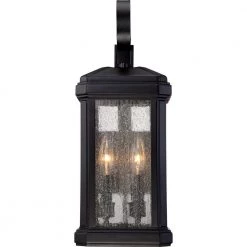 Trumbull 1-Light Mystic Black Outdoor Wall Lantern Sconce by Quoizel 10 Trumbull 1-Light Mystic Black Outdoor Wall Lantern Sconce by Quoizel -Quoizel Sales mystic black quoizel outdoor sconces tml8407k 4f 1000