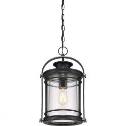Booker 1-Light Mystic Black Lantern Pendant Light by Quoizel -Quoizel Sales mystic black quoizel pendant lights bkr1510k 4f 1000