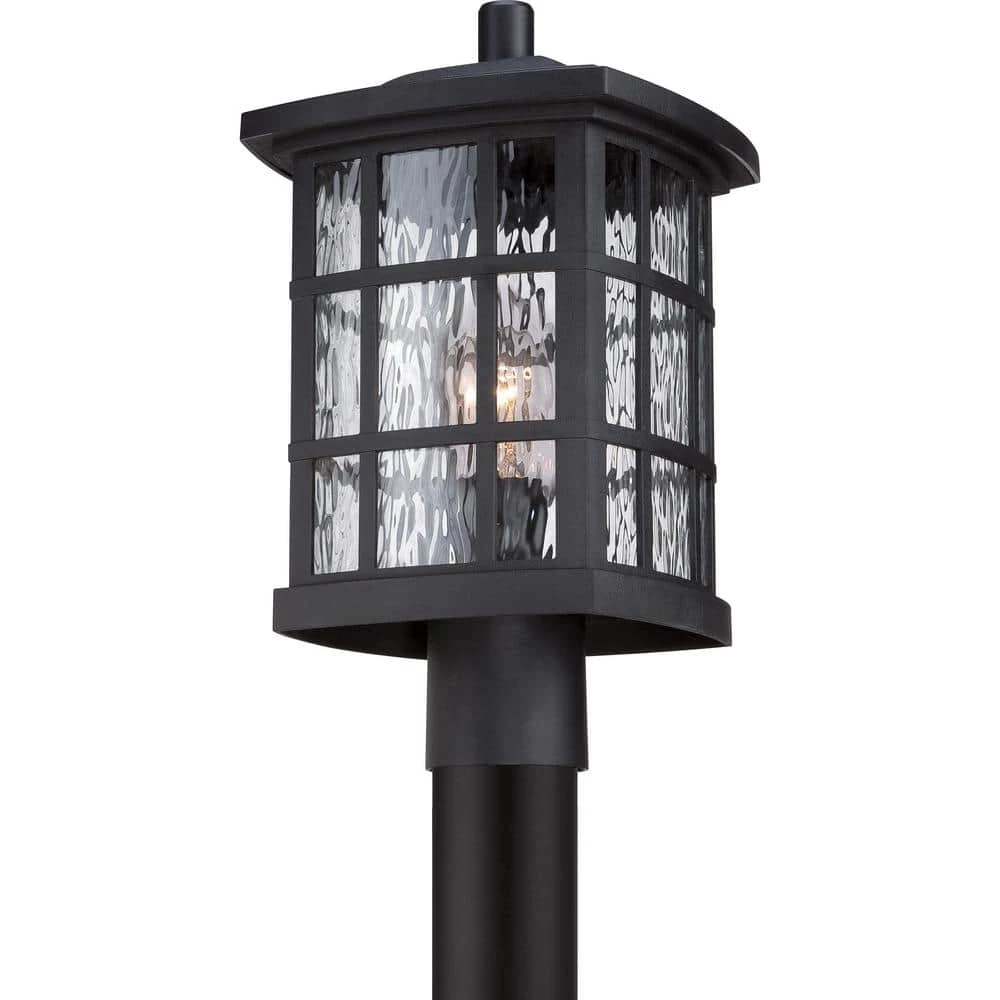 Stonington 1-Light Mystic Black Outdoor Post Lantern by Quoizel 9 Stonington 1-Light Mystic Black Outdoor Post Lantern by Quoizel - Image 7