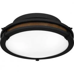 Gainsborough 15 in. 3-Light Natural Iron Flush Mount by Quoizel -Quoizel Sales natural iron quoizel flush mount lights qfl5610ni 4f 1000