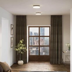 Cohen 11.75 in. Oil Rubbed Bronze LED Flush Mount by Quoizel -Quoizel Sales oil rubbed bronze quoizel flush mount lights pcoh1608oi 31 1000