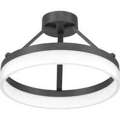 Cohen Oil Rubbed Bronze LED Semi-Flush Mount by Quoizel -Quoizel Sales oil rubbed bronze quoizel flush mount lights pcoh1716oi 4f 1000