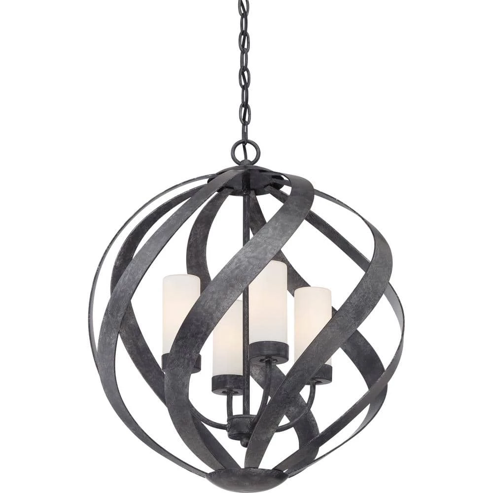Blacksmith 4-Light Old Black Pendant by Quoizel 7 Blacksmith 4-Light Old Black Pendant by Quoizel - Image 5