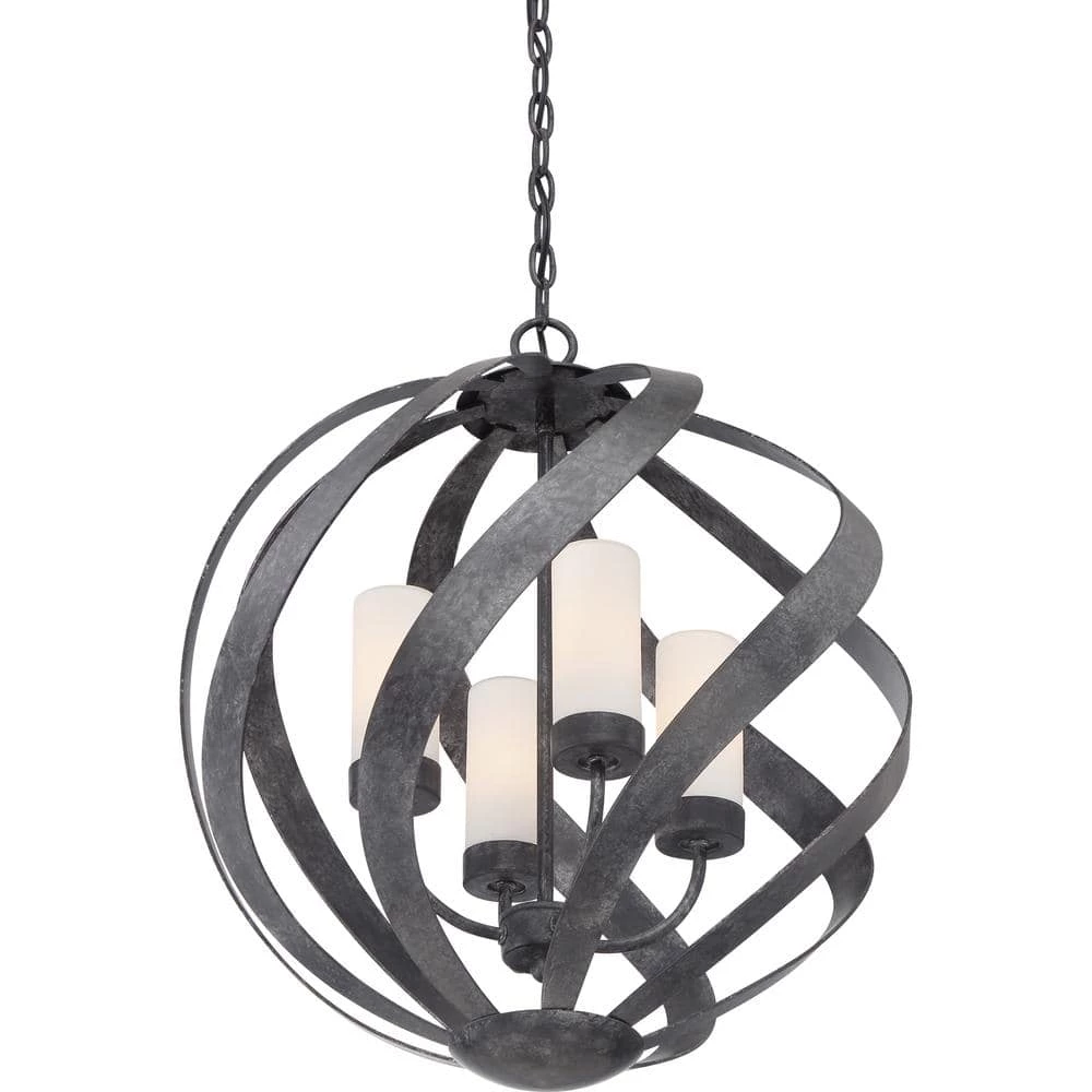 Blacksmith 4-Light Old Black Pendant by Quoizel 5 Blacksmith 4-Light Old Black Pendant by Quoizel - Image 3