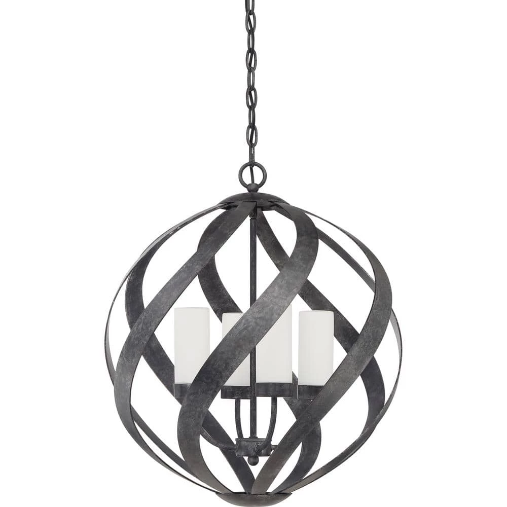 Blacksmith 4-Light Old Black Pendant by Quoizel 6 Blacksmith 4-Light Old Black Pendant by Quoizel - Image 4